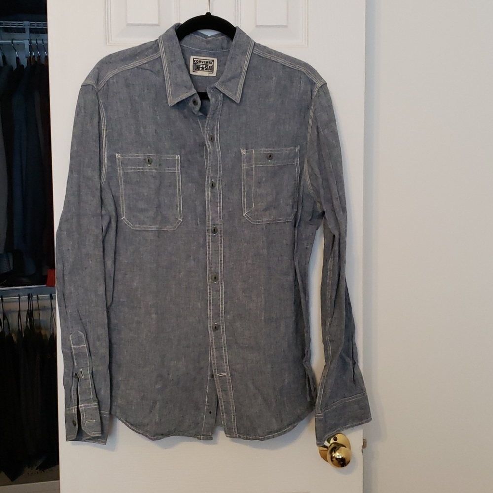 Mens Converse Chambray Shirt
